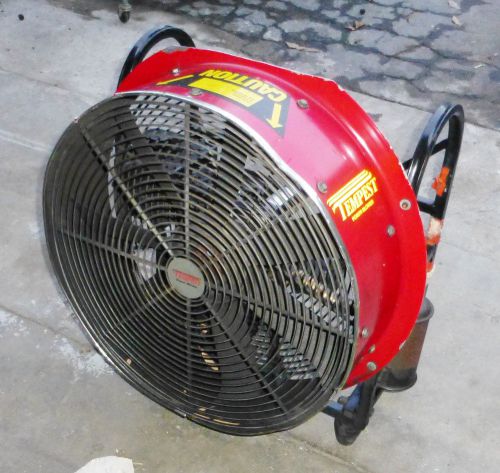 Tempest tgb 214 21&#034; gasoline powered fan blower fire fighting theater dryer 5hp for sale