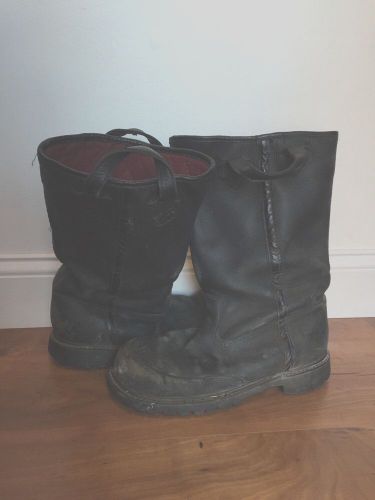 Pro Warrington leather firefighter bunker boots. Size 11.5 E Mens