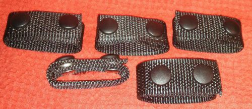 Nylon belt keepers set of 5