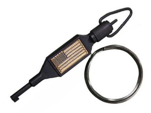 Zak tool police tactical swivel stealth black handcuff key with usa flag zt100 for sale