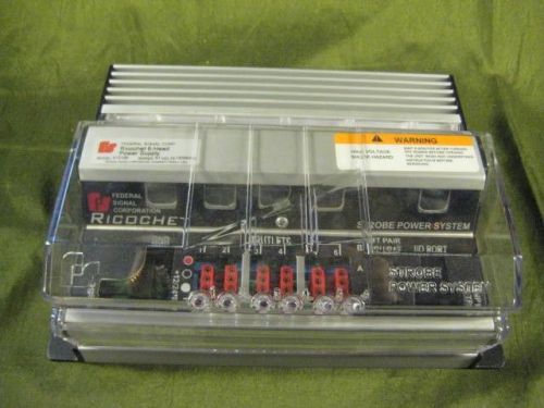 Federal signal ricochet 6-head power supply 413106 tow truck police safety ems for sale