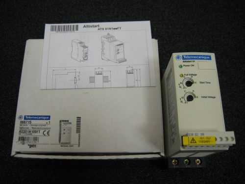 SCHNEIDER ELECTRIC ATS01N109FT Soft Start,110-460VAC,9Amps,1 or 3-Phase