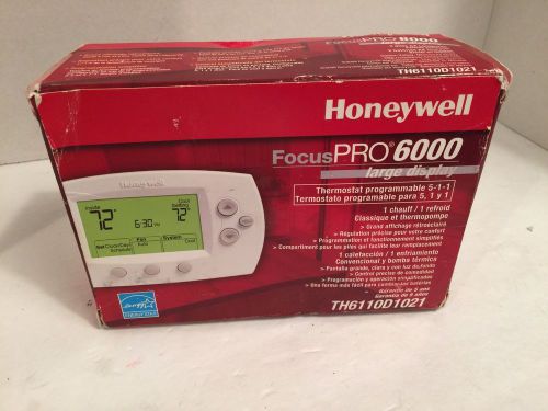 New honeywell th6110d1021 5-1-1 thermostat 1 heat 1 cool nib programmable for sale
