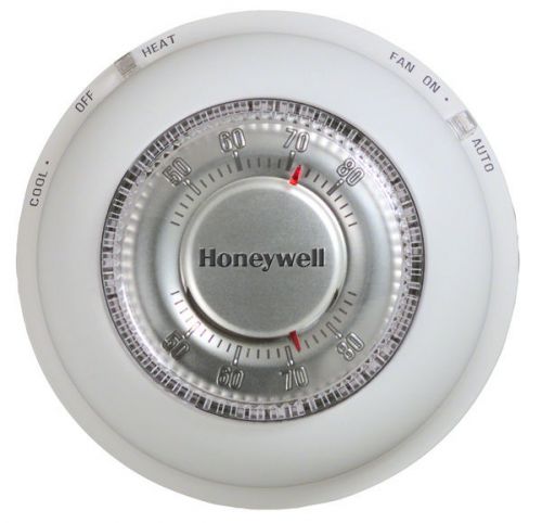 Honeywell T87N1000 Round Non-Programmable Heating &amp; Cooling Thermostat (1H/1C)