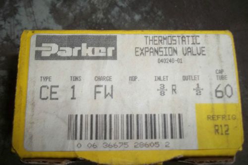 Parker thermostatic expansion valve type ce new for sale
