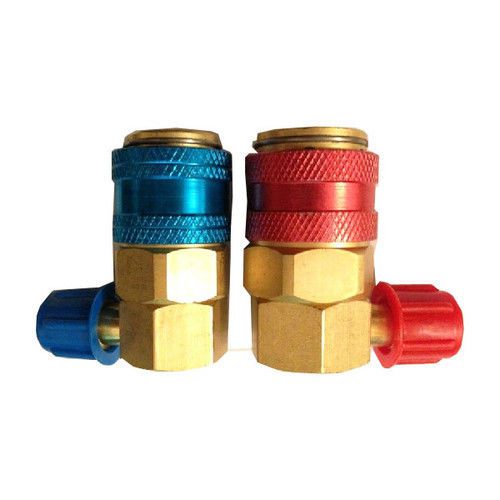 Auto ac system r134a quick connectors/adapters/couplers low/high set hvac freon for sale