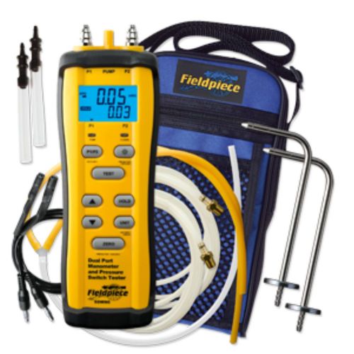 New!! fieldpiece sdmn6 dual port manometer and pressure switch tester for sale
