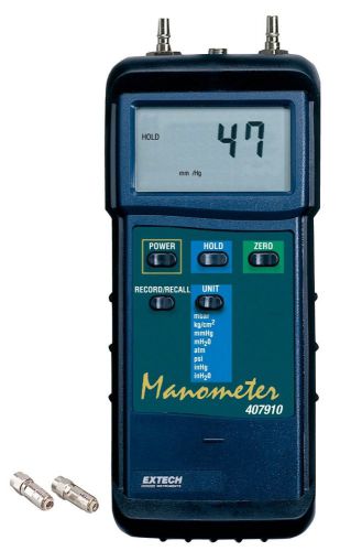 EXTECH 407910 Heavy Duty Differential Pressure Manometer,US Authorized DealerNEW