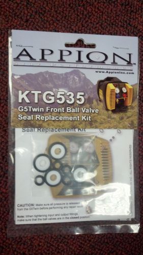 Appion, RECOVERY UNIT, Front Ball Valve Seal Kit, PART# KTG535