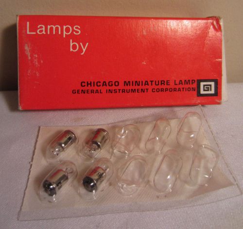 Box Of 4 Chicago Miniature No. 328 CM328 CM-328AS25 Miniature Light Bulb Lamps