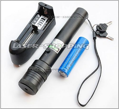 0.5 w military high-power green beam light laser pointer pen+battery+charger+box for sale