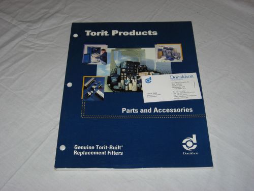 DONALDSON Torit Products Parts and Accessories Industrial Supply Catalog 1999