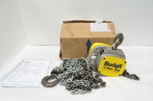 New budgit usa25 chained manual hoist 1/4ton 15ft lift b222659 for sale