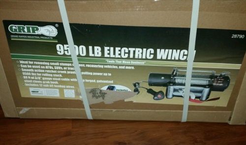 GRIP 9500 LB ELECTRIC WINCH WITH REMOTE, Model # 28790