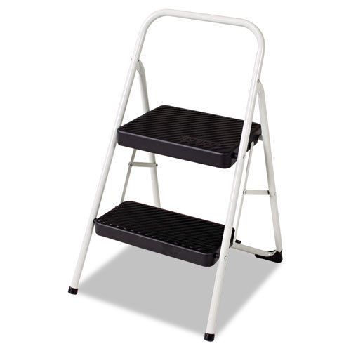 Cosco two-step folding step stool, 225-lb., 17 3/8w x 18d x 28 - csc11135clgg1 for sale