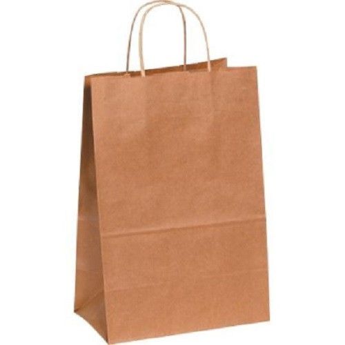 Box jumbo shopping bag -18&#034;x7&#034;x18.75&#034; - kraft paper - 200/carton -kraft for sale