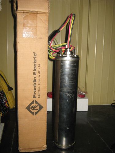 Franklin 4&#034; submersible motor, 2243019204, 2hp, 230v, 1 phase, 3 wire, new for sale