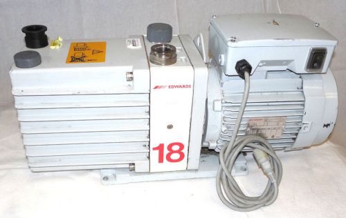Boc edwards 18 e2m18 rotary vane 2 stage  vacuum pump for sale
