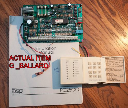 Dsc pc2500 main control board 2500 security alarm system keypad panel pc2500rk for sale