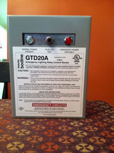 Phillips Bodine GTD20a Lighting Relay Control Device
