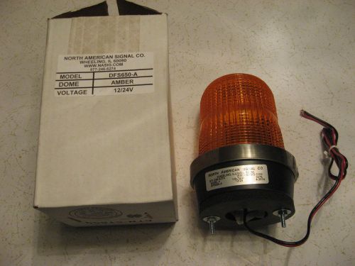North american signal strobe light/beacon 12/24v amber flasher for sale