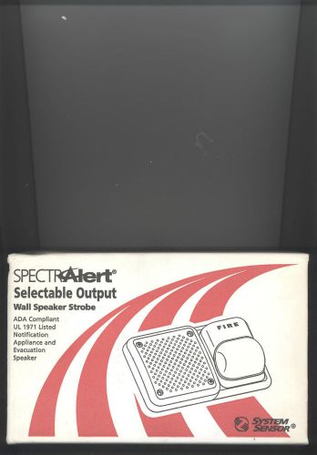System sensor wall speaker /strobe for sale