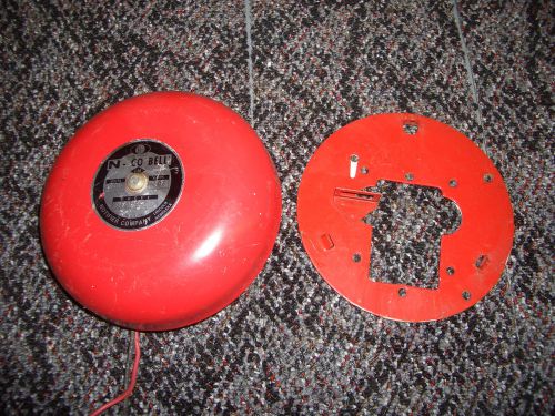 NOTIFIER CORP. MODEL CFT 6P 12 VDC AUDIBLE SIGNAL FIRE ALARM RED BELL