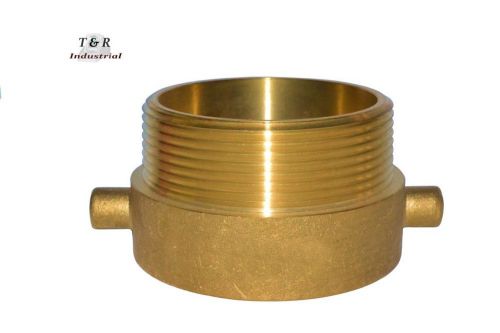 Fire hydrant brass adapter 2-1/2&#034; nst(f) x 3&#034; npt(m) for sale