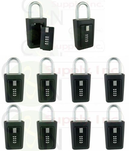 Pack of 10 lockboxes realtor key storage lock box real estate 4 digit lockbox for sale
