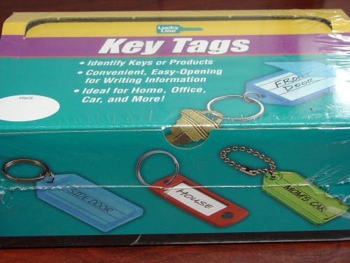 Color key tags chain identifiers with ring and display new 200 count lucky line for sale