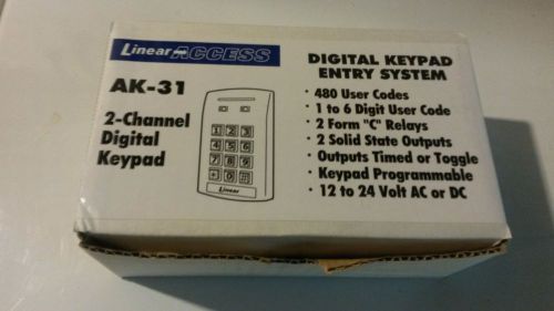 Linear ak-31 ak31 indoor digital keypad  ak 31 for sale