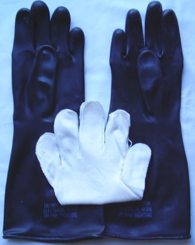 Rubber gloves - military chemical resistant - medium for sale