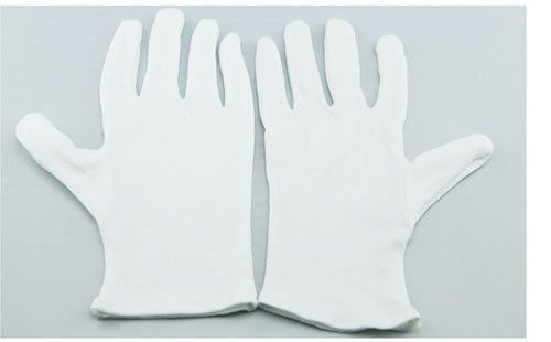 5 Pairs White Coin Jewelry Silver Inspection Cotton Lisle Gloves