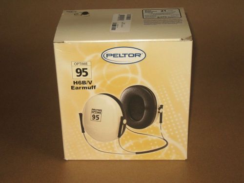 Peltor H6B/V Earmuff Behind Head - Optime 95 - 21 dB Hearing Protection - NOS 3M