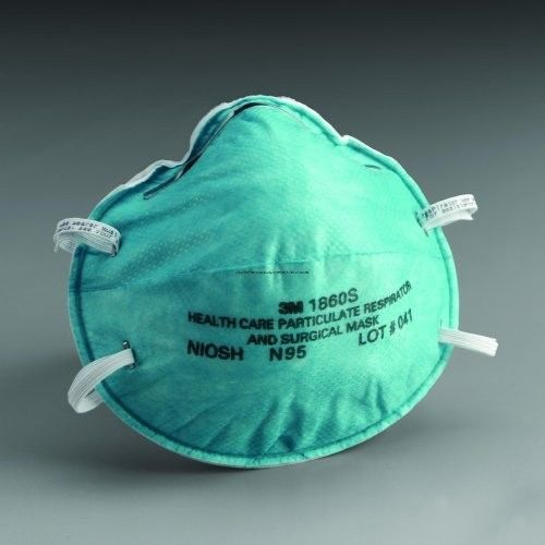 2 EA - N95 Medical Mask - 3M 1860S - Influenza/Pandemic/Surgical/Particulate SM
