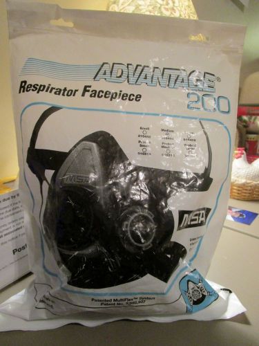 Msa advantage 200 respirator facepiece # 815444  medium  nib for sale