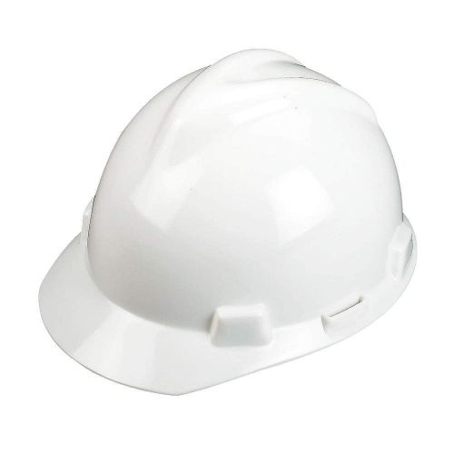 Hard hat, frtbrim, slotted, pinlk, white 463942 for sale