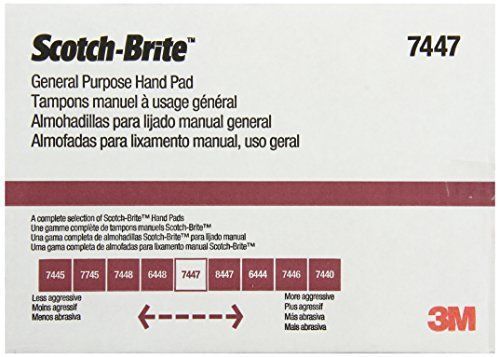 3m scotch-brite general purpose hand pad, 6-inch by 9-inch, 20-pad new for sale