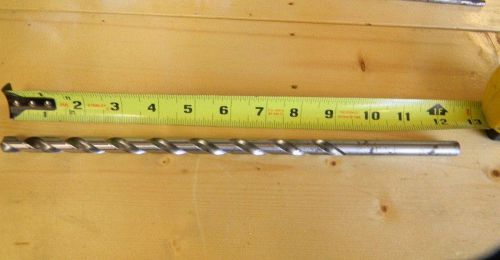 7/16&#034; x 12&#034; HS  Long Drill Bit - Straight Shank - Made in USA - Not Used
