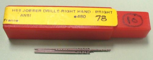 Dormer #78 hss jobber drill bits package of 10 - new for sale