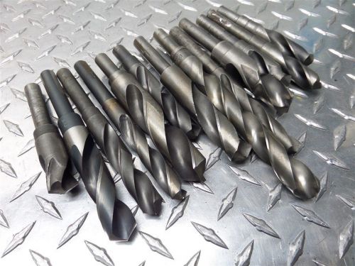 Lot of 13 step shank drill bits 9/16&#034; to 13/16&#034; diameter size range for sale