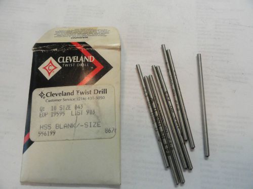 #43 (.089&#034;) cleveland drill blanks, 556199 for sale