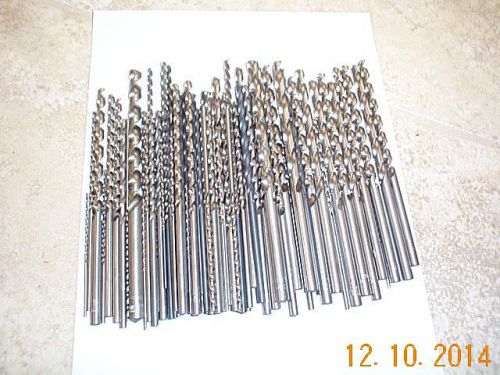 1 lot of about 80 hs long drill bits made in usa  a for sale