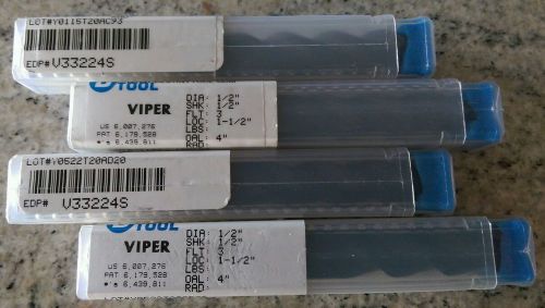 Destiny Tool V33224S VIPER 1/2, 3 FLT, 1-1/2 LOC, 4 OAL, VARIABLE HELIX