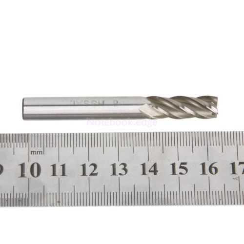 4x HSS 4-Flute 8 x 7mm Shank End Milling Cutter DIY Grinding Tool High Accuracy