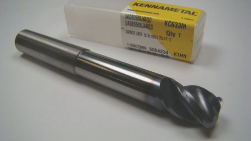 Kennametal ext carbide cr end mill 1/2&#034; .12&#034;r 4fl tialn 1/2&#034; x 5/8&#034; x 4&#034; [1758] for sale