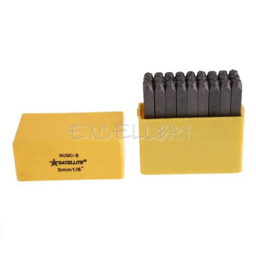 Superhard Steel Die Mould Stamping English Letters Steel Seal 3# A-Z+1  E0Xc