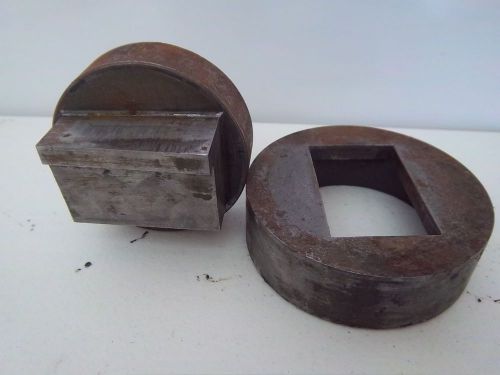 USED 1-1/2&#034; X 2-9/32&#034; PUNCH DIE SET