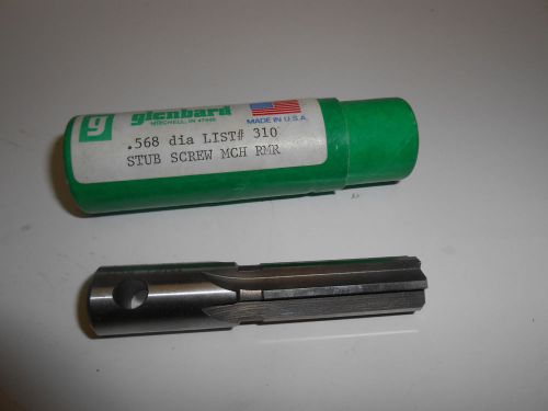 .5680 Stub Screw Machine Reamer RH Cut Straight Flute USA Made