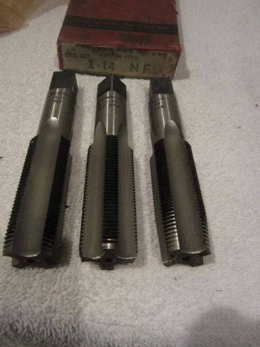3 Threadwell 1&#034; - 14 NF Hand Tap No.100